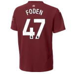 FODEN #47 Manchester City 24/25 Kid's Third Shirt and Shorts - PL Font