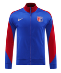 Barcelona 24/25 Men's Blue Long Zip Jacket
