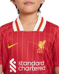 M.SALAH #11 Liverpool 24/25 Kid's Home Shirt and Shorts - PL Font