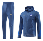 Inter Milan 24/25 Men's Blue Long Zip Hoodie