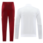 AS Roma 24/25 Men's White Long Zip Jacket