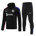 Barcelona 24/25 Men's Black Hoodie Tracksuit