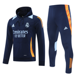 Real Madrid 24/25 Men's Navy Hoodie Tracksuit