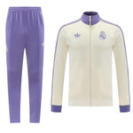 Real Madrid 24/25 Men's Originals White Long Zip Jacket