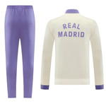 Real Madrid 24/25 Men's Originals White Long Zip Jacket