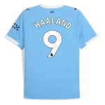 HAALAND #9 Manchester City 25/26 Stadium Men's Home Shirt - PL Font