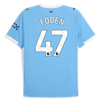 FODEN #47 Manchester City 25/26 Stadium Men's Home Shirt - PL Font