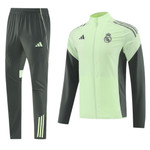 Real Madrid 25/26 Men's Lime Green Long Zip Windbreaker