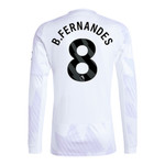 B.FERNANDES #8 Manchester United 25/26 Men's Away Long Sleeve Shirt - PL Font