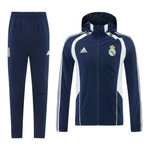Real Madrid 25/26 Men's Navy Long Zip Windbreaker