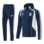 Real Madrid 25/26 Men's Navy Long Zip Windbreaker