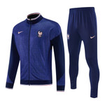 France 2026 Men's Textured Navy Long Zip Tracksuit