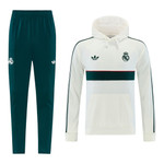 Real Madrid 26/27 Men's White-Green Hoodie