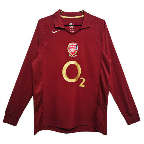 Arsenal 05/06 Men's Home Retro Long Sleeve Shirt