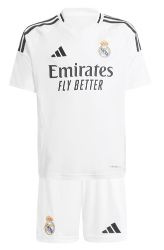 Real Madrid 24/25 Kid's Home Shirt and Shorts
