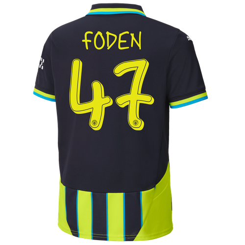 FODEN #47 Manchester City 24/25 Kid's Away Shirt and Shorts - Man City Font
