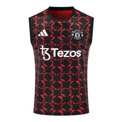 Manchester United 24/25 Men's Red-Black Pre-Match Tank Top