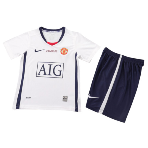 Manchester United 08/09 Kid's Away Retro Mini-Kit UCL Edition