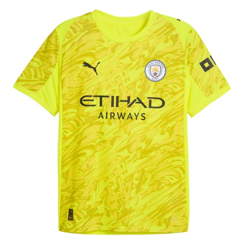 Manchester City 25/26 Kid's Yellow Goalkeeper Mini-Kit