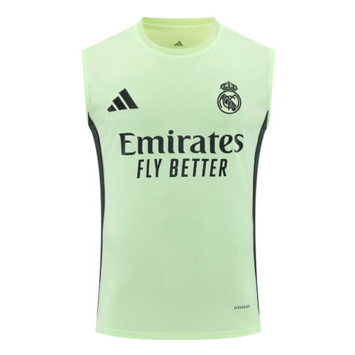 Real Madrid 25/26 Men's Lime Green Training Tank Top