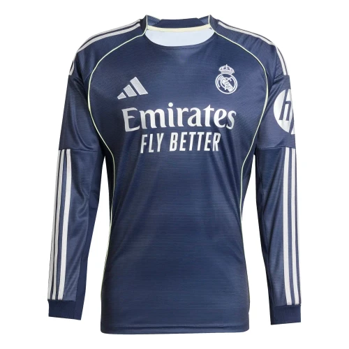 VINI JR #7 Real Madrid 25/26 Men's Away Long Sleeve Shirt
