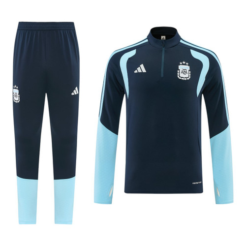 Argentina 2026 Men's Navy Short Zip Tracksuit