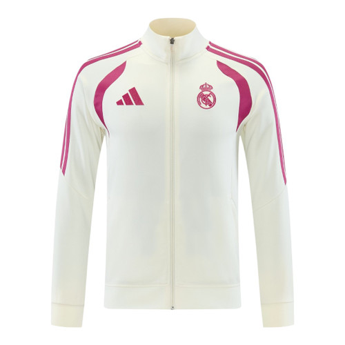 Real Madrid 26/27 Men's White-Pink Jacket