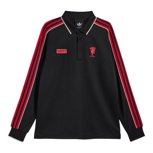 Manchester United x SPZL FC Men's Long Sleeve Polo Shirt