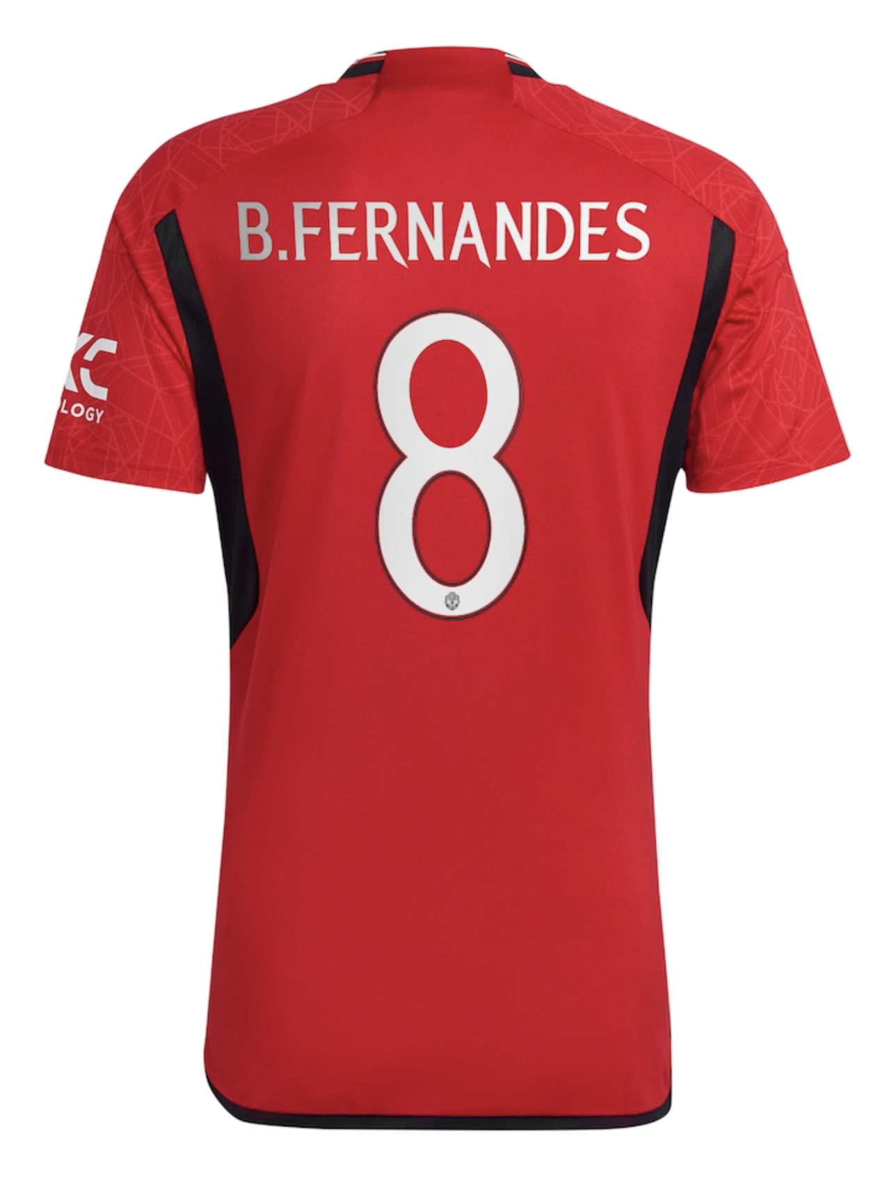 B.FERNANDES #8 Manchester United 23/24 Stadium Men's Home Shirt - Man United Font