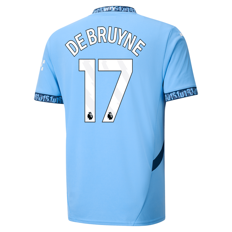 DE BRUYNE #17 Manchester City 24/25 Stadium Men's Home Shirt - PL Font