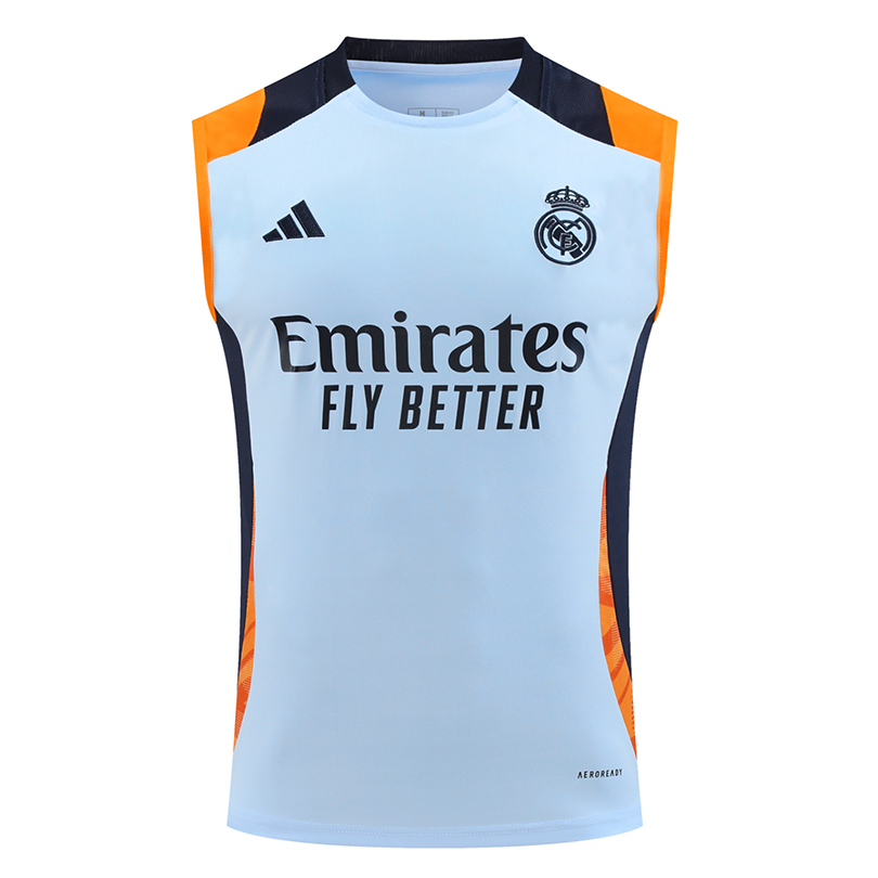 Real Madrid 24/25 Men's Blue Training Tank Top
