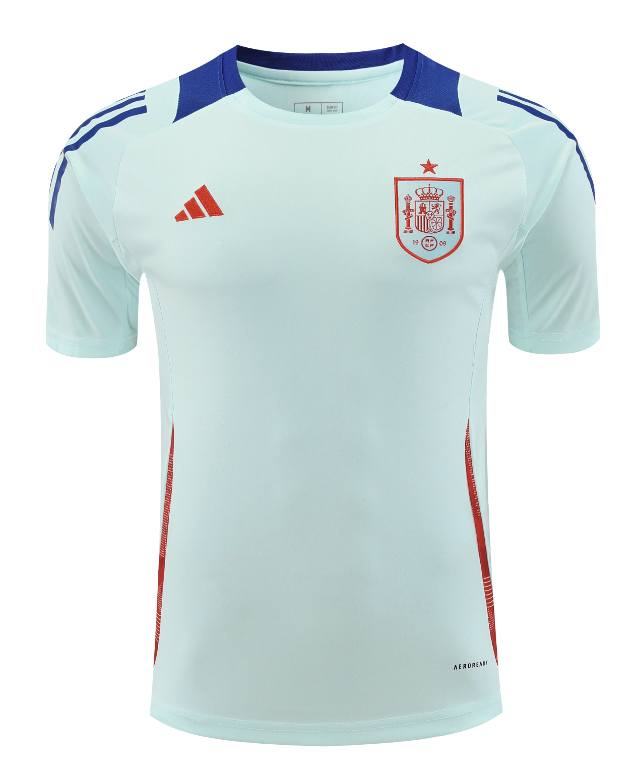 Spain 2024 Men's Light Blue Training Shirt