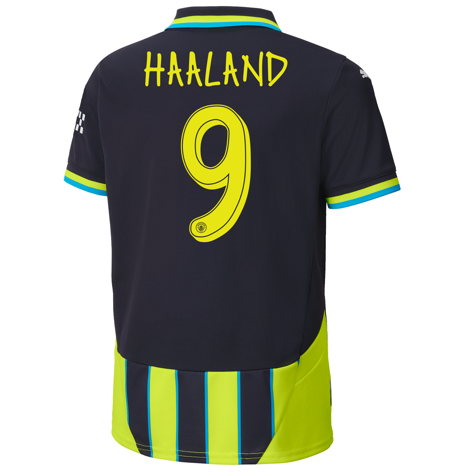 HAALAND #9 Manchester City 24/25 Kid's Away Shirt and Shorts - Man City Font