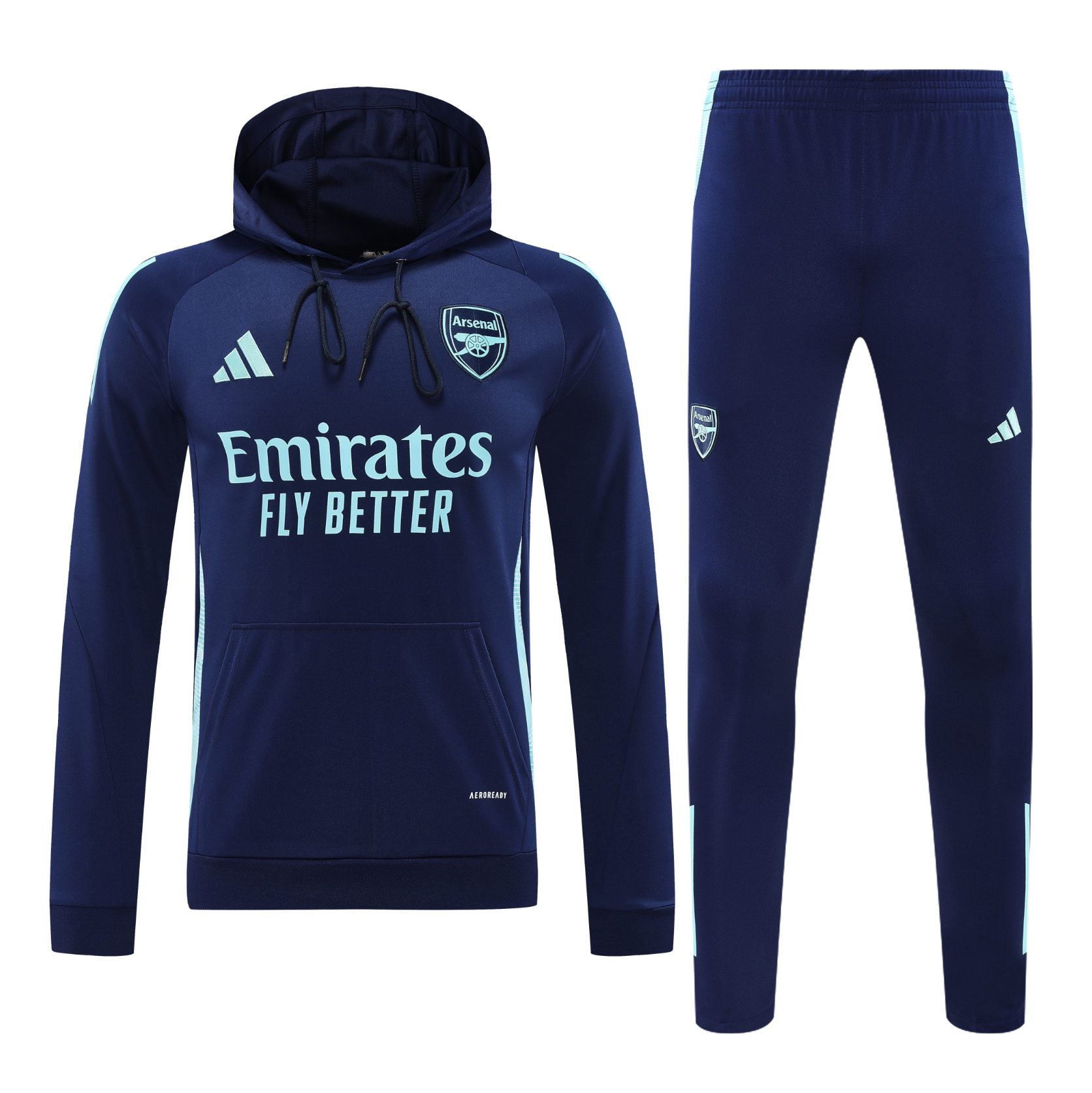 Arsenal 24/25 Men's Navy Hoodie Tracksuit