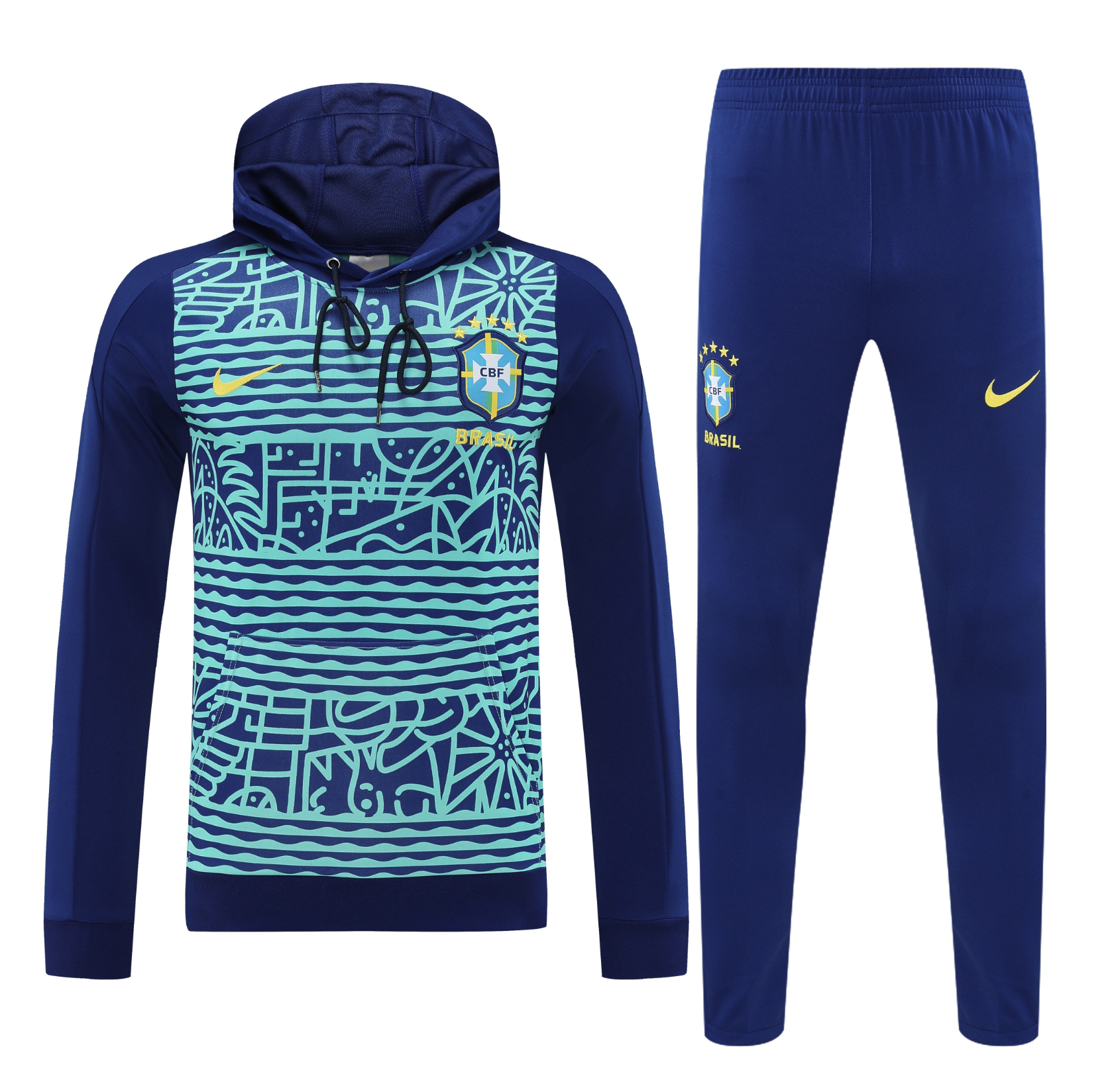 Brazil 24/25 Men's Pre-Match Hoodie Tracksuit