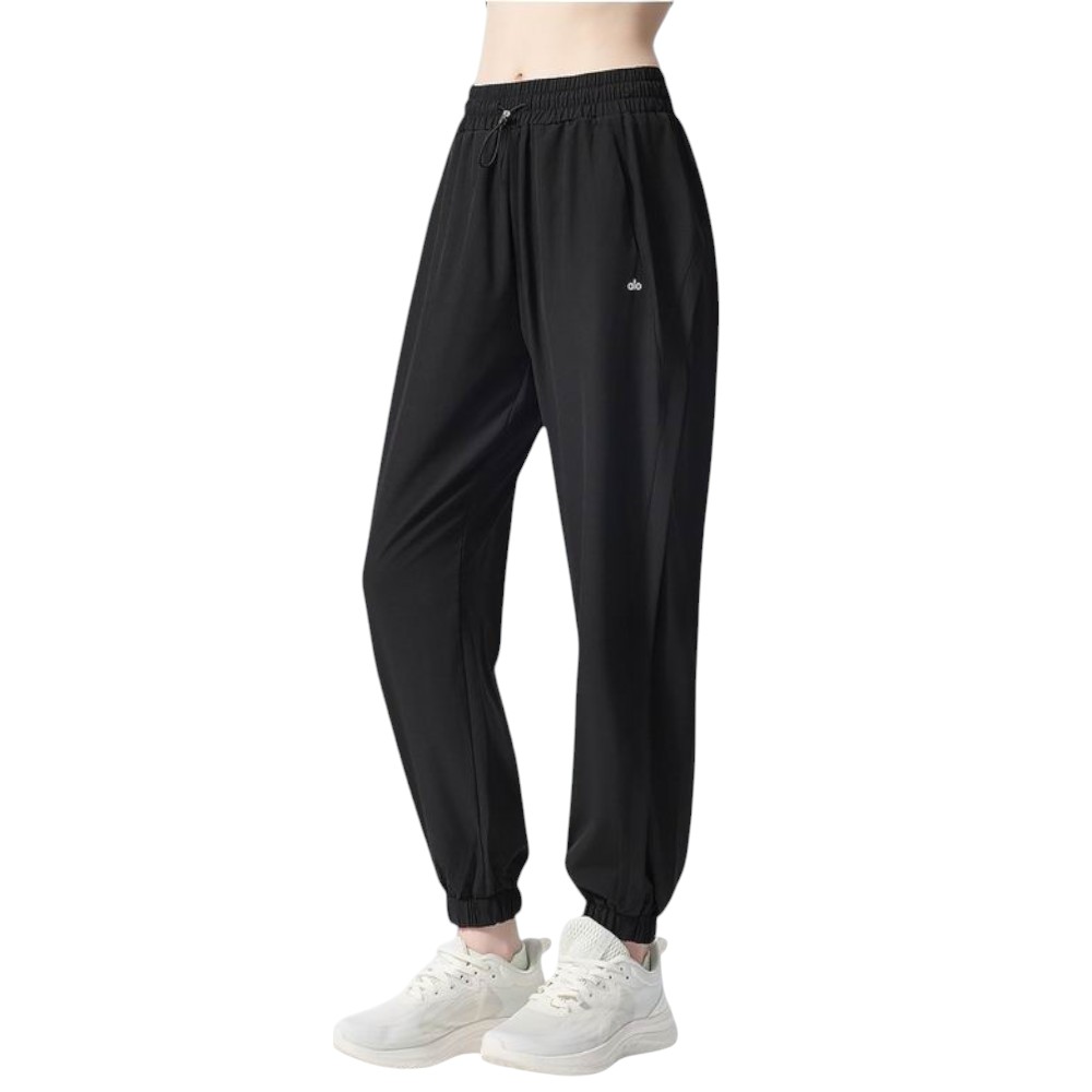 Alo Women's Black High-Waisted Joggers