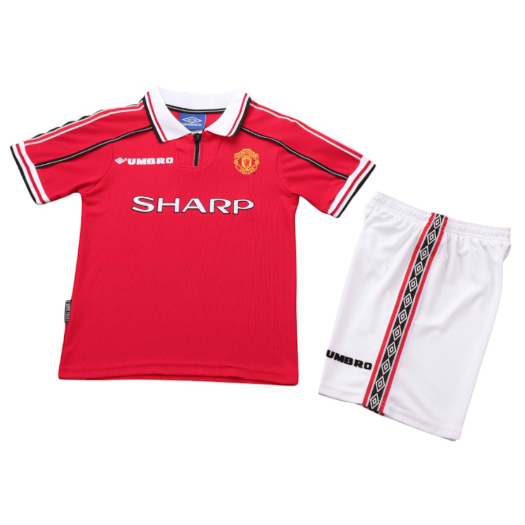 Manchester United 98/99 Kid's Home Retro Mini-Kit