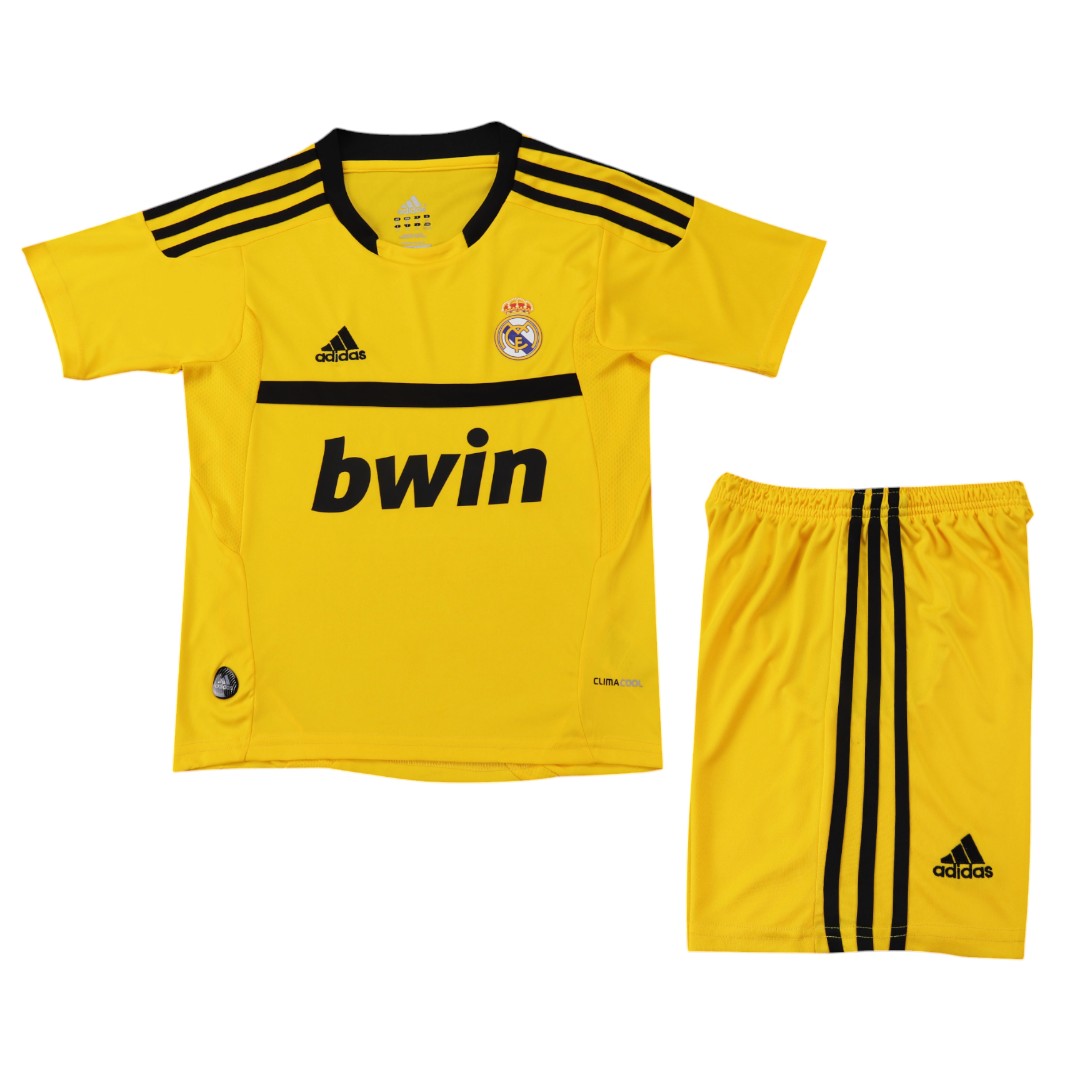 Real Madrid 11/12 Kid's Home Goalkeeper Retro Mini-Kit