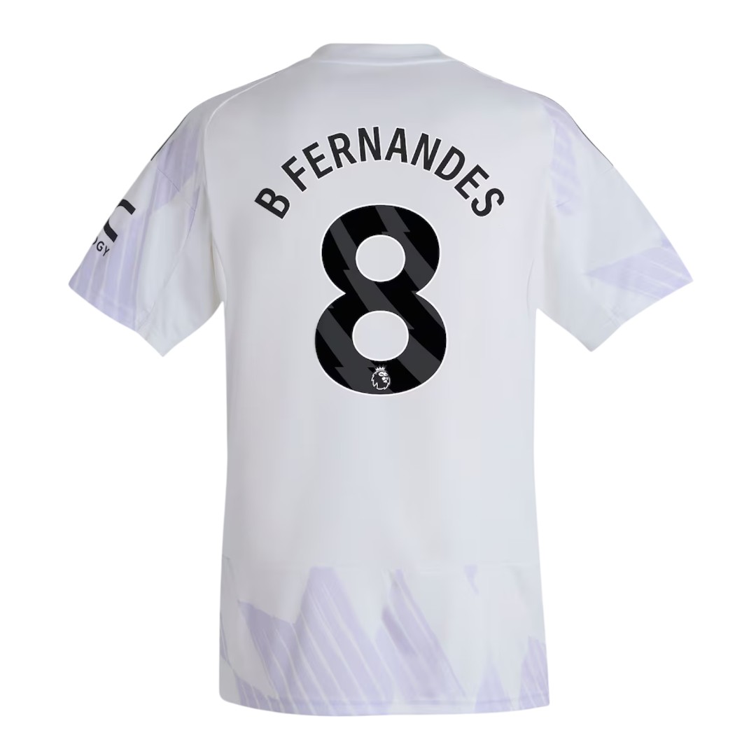 B.FERNANDES #8 Manchester United 25/26 Kid's Away Mini-Kit - PL Font