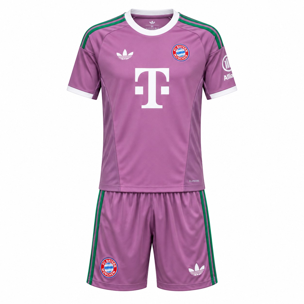Bayern Munich 26/27 Kid's Purple Goalkeeper Set