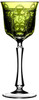 Varga Crystal Imperial Yellow/Green Wine Glass