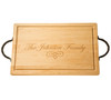 Maple Leaf at Home 24" Personalized Rectangle Wood Cutting Board
