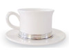 Match Pewter Convivio Tea Cup and Saucer