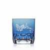 Varga Crystal Springtime Sky Blue Old Fashioned Glass