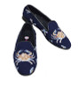 By Paige Needlepoint Shoes Crab on Navy Women's Loafer