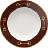 Julie Wear Cheval Chestnut Brown Rim Soup Bowl