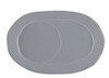 Vietri Lastra Gray Oval Tray