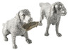 Vagabond House Pewter Hunting Dogs Salt and Pepper Shakers (Set of 2)