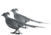 Vagabond House Pewter Pheasant Statuettes