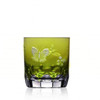 Varga Crystal Springtime Yellow-Green Old Fashioned Glass